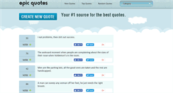 Desktop Screenshot of epicquotes.org